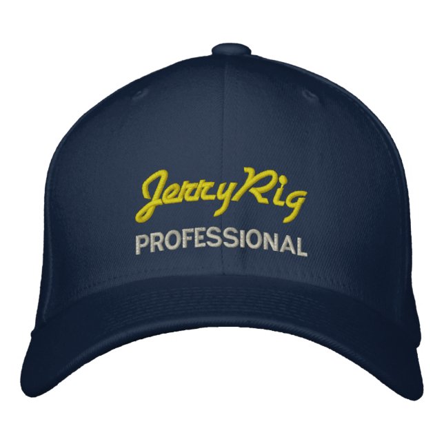 Jerry Rig Beruflich Bestickte Baseballkappe (Vorderseite)
