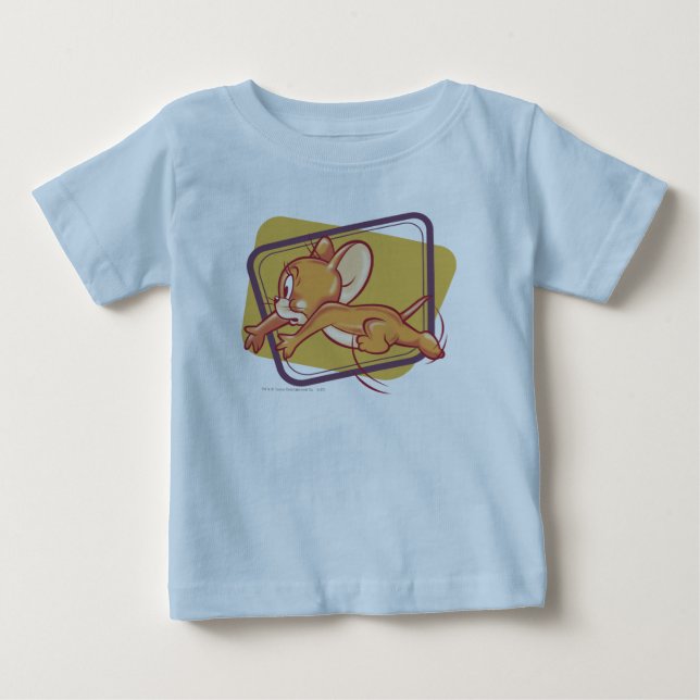 Jerry Running Scared Baby T-shirt (Vorderseite)