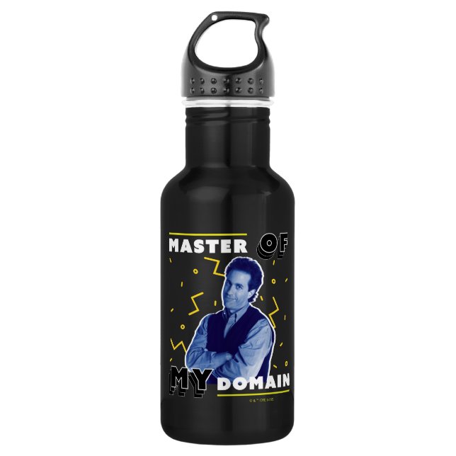 Jerry Seinfeld | Master of My Domain Edelstahlflasche (Vorderseite)