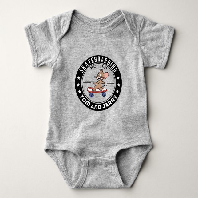Jerry Skateboarding - Reitbereit Baby Strampler (Vorderseite)