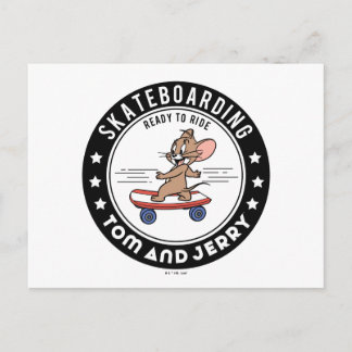 Jerry Skateboarding - Reitbereit Postkarte