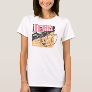 Jerry stellen auf Käse gegenüber T-Shirt