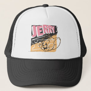 Jerry stellen auf Käse gegenüber Truckerkappe