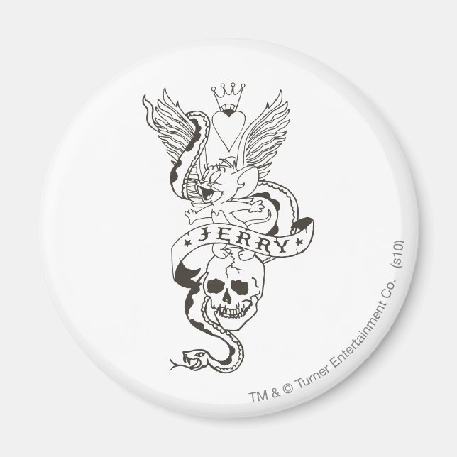 Jerry Twisted Tattoo 1 Magnet (Vorne)