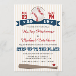 Jersey Baseball Hochzeitseinladungen Einladung