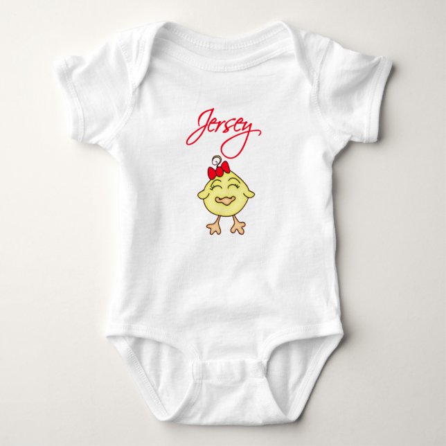 Jersey Chickie Baby Baby Strampler (Vorderseite)