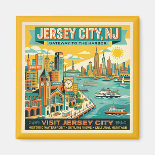 Jersey City NJ Tor zum Hafen Square Magnet