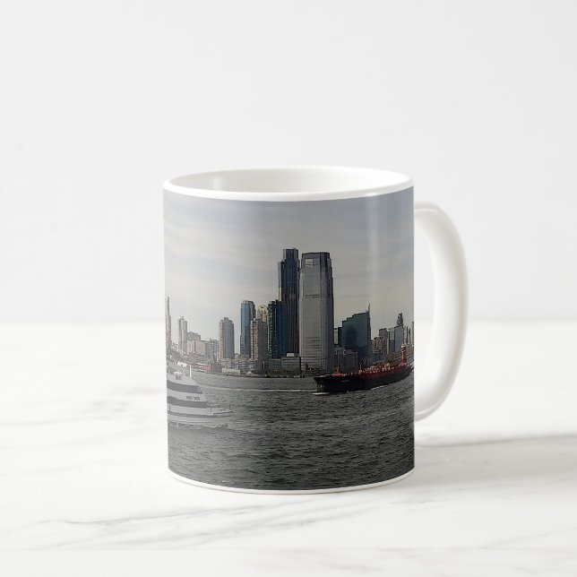 Jersey City Skyline #1 Tasse (VorderseiteRechts)