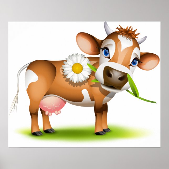 Jersey Cow Poster (Vorne)