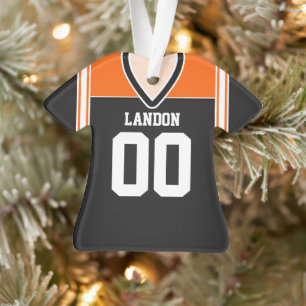 Jersey de football noir/orange/blanc