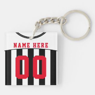 Jersey de soccer personnalisé noir et blanc