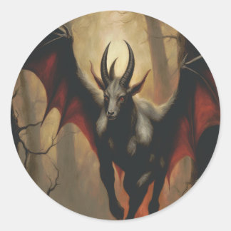 Jersey Devil Renaissance-Aufkleber Runder Aufkleber