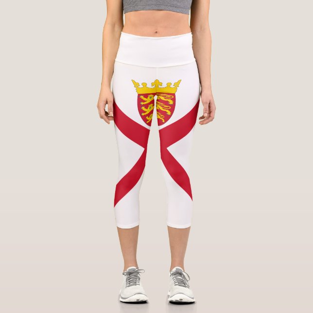 Jersey Flag Capri Leggings (Vorderseite)