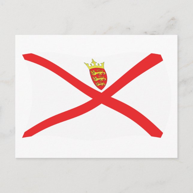 Jersey Flag Postcard Postkarte (Vorderseite)