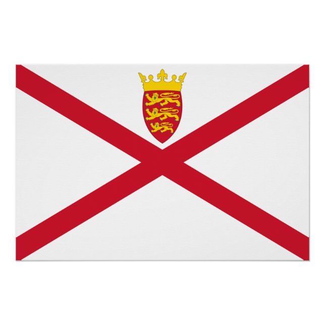 Jersey Flag Poster (Vorderseite)