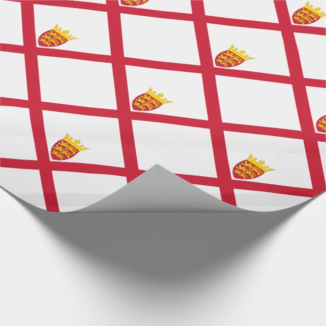 Jersey-Flagge Geschenkpapier (Ecke)