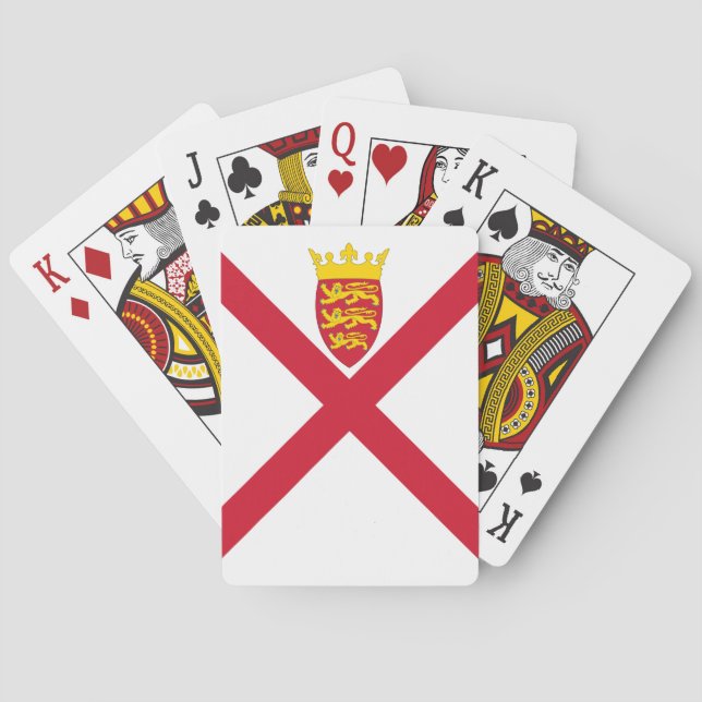 Jersey-Flagge Spielkarten (Rückseite)