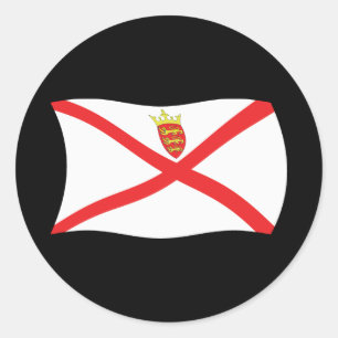 Jersey-Flaggenaufkleber Runder Aufkleber