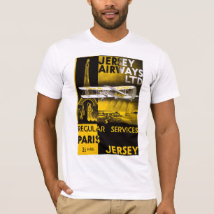 Jersey-Fluglinien T-Shirt