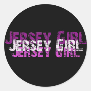 JERSEY GIRL Geschenke & Grüße Runder Aufkleber