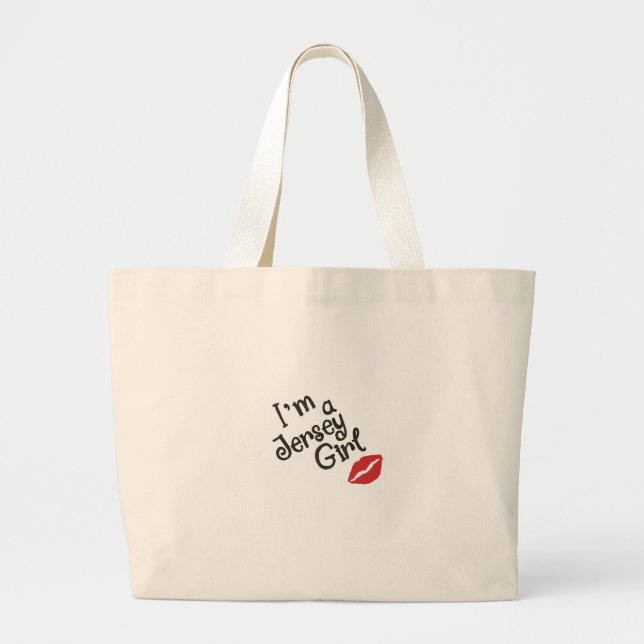 Jersey Girl Jumbo Tote Bag Jumbo Stoffbeutel (Vorne)