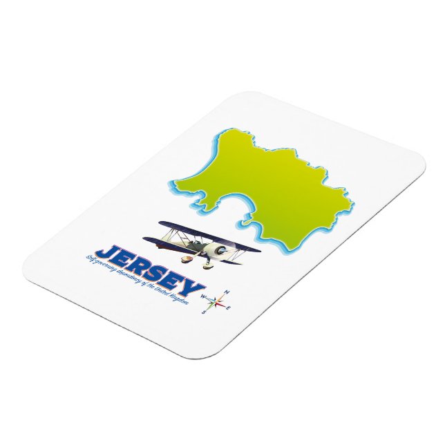 Jersey-Karte. Magnet (Linke Seite)