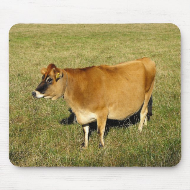 Jersey Kuh in St. John Mousepad (Vorne)