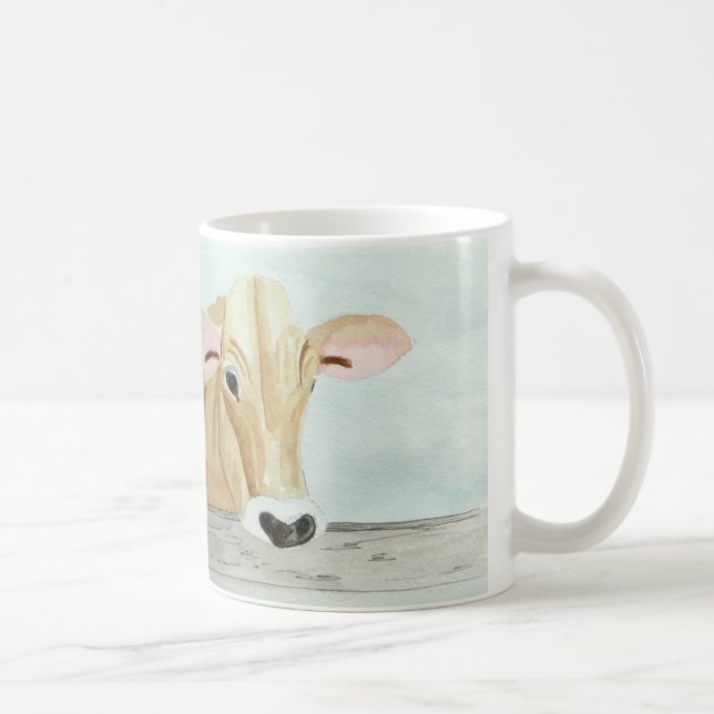 Jersey-Kuh und "Bedarfs-Creme? ' Kaffeetasse (Rechts)