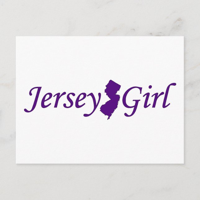 Jersey-Mädchen Postkarte (Vorderseite)