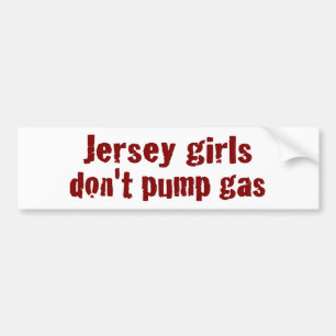 Jersey-Mädchen pumpen nicht das Gas (neu) Autoaufkleber
