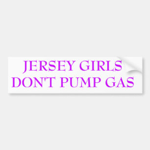 JERSEY-MÄDCHEN PUMPEN NICHT GAS AUTOAUFKLEBER