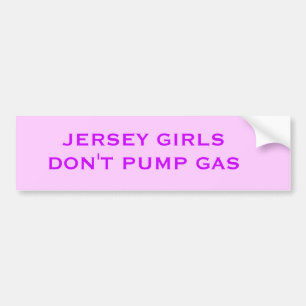 JERSEY-MÄDCHEN PUMPEN NICHT GAS AUTOAUFKLEBER