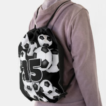 Jersey Nummer auf der Gruppe der Fußballbälle
