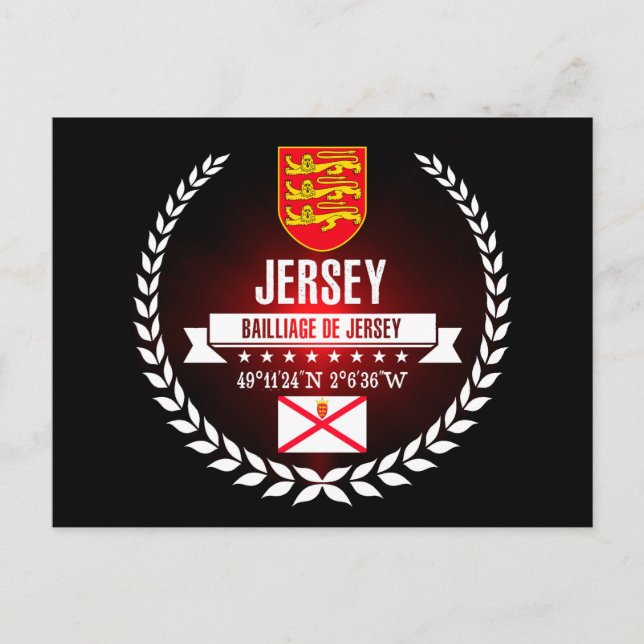 Jersey Postkarte (Vorderseite)