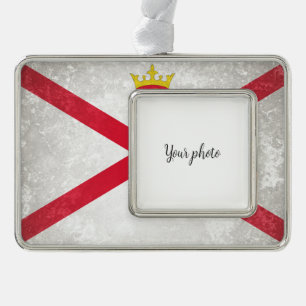 Jersey Rahmen-Ornament Silber