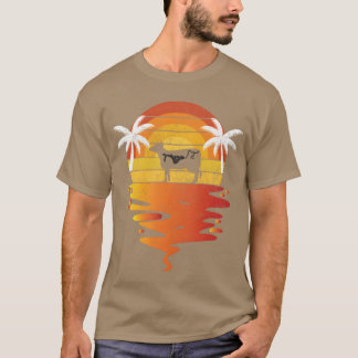 Jersey-Shirt 70er Jahre Vintage Retro Sonnenunterg T-Shirt