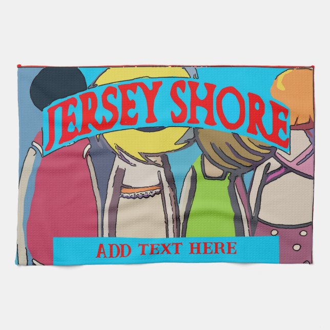 Jersey Shore Beach Handtücher (Horizontal)