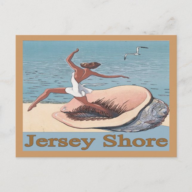 Jersey Shore, Muschel Poster, Postkarte (Vorderseite)