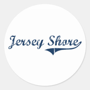 Jersey Shore Pennsylvania Classic Design Runder Aufkleber