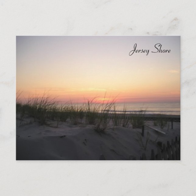Jersey Shore Sunrise Postcard Postkarte (Vorderseite)