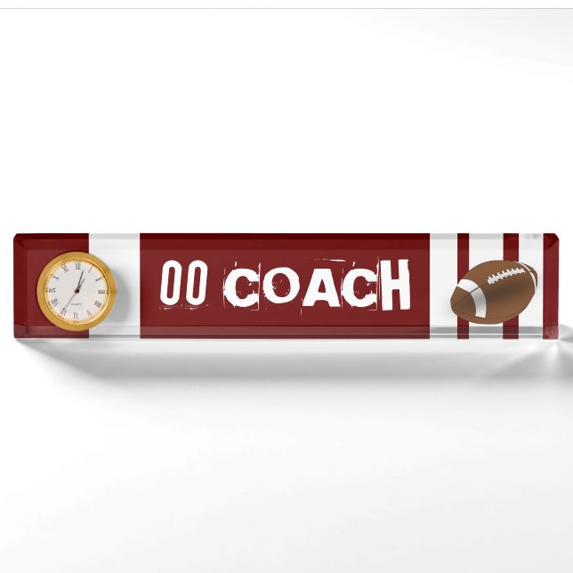 Jersey Sports Coach Team Office Number Peace Liebe Namensplakette (Vorderseite)