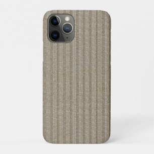 Jersey-Streifenmuster in sanftem Beige Case-Mate iPhone Hülle