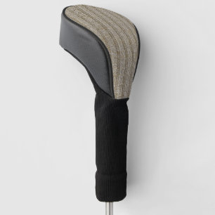 Jersey-Streifenmuster in sanftem Beige Golf Headcover