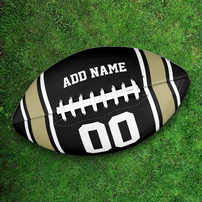 Jersey Stripes Black|Gold Personalisiert Football (Von Creator hochgeladen)