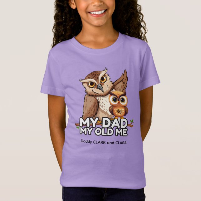 Jersey T - Shirt : Mein Vater My Old Me (lila) (Vorderseite)