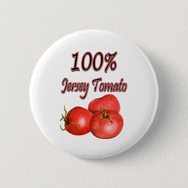 Jersey-Tomate 100% Button (Vorderseite)