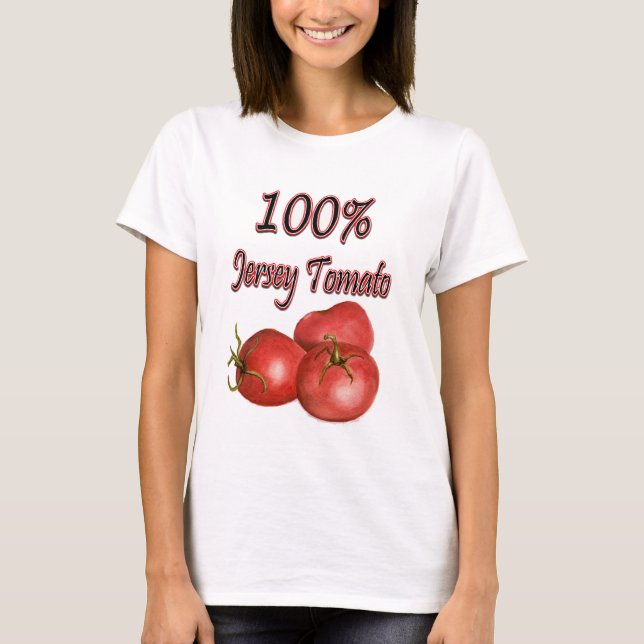 Jersey-Tomaten 100% T-Shirt (Vorderseite)