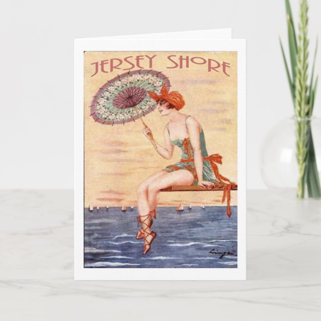 Jersey-Ufer Karte (Vorderseite)