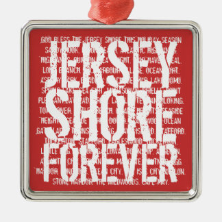 Jersey-Ufer verzieren für immer Silbernes Ornament