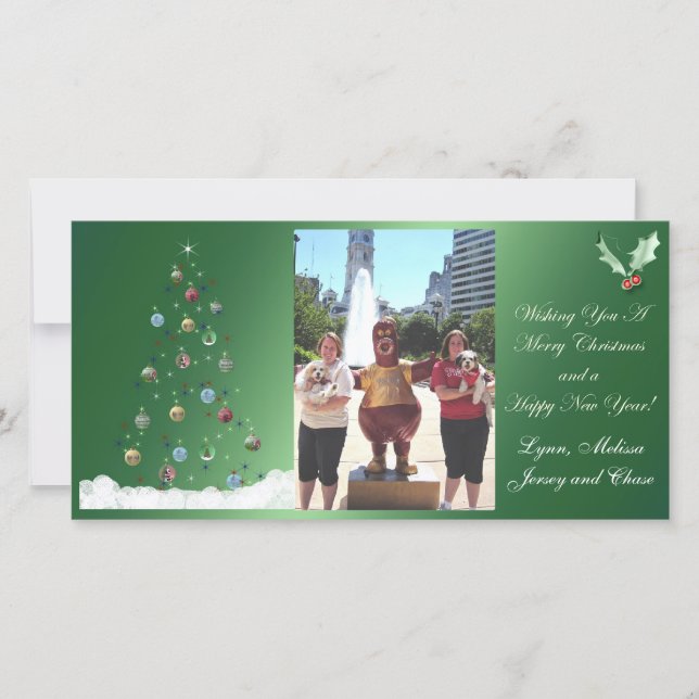 Jersey und Verfolgungs-frohe Weihnachten (Vorderseite)